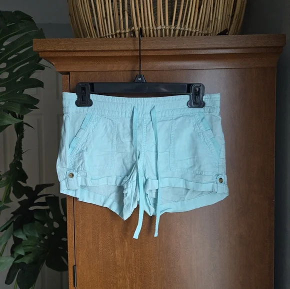 So Clothing Womens Shorts Size Small Mint Color Linen Blend - Picture 1 of 3
